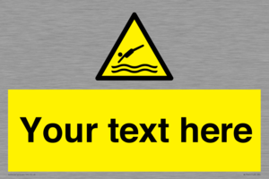 Custom Warning diving area